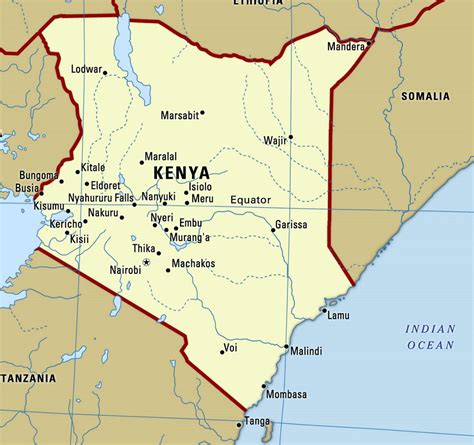 capital of kenya map|Kenya Maps & Facts .